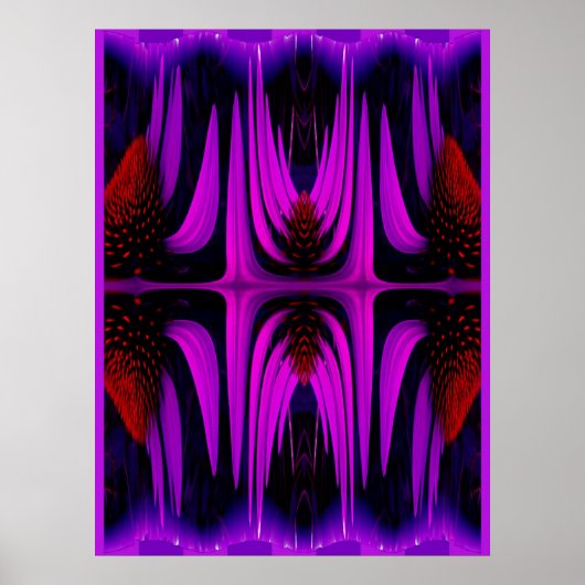 Plakateinfresser Abstrakt - Lila Poster (Vorne)