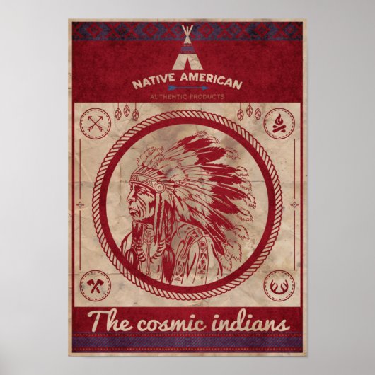 Plakatfilm "amerikanische Ureinwohner" Poster (Vorne)