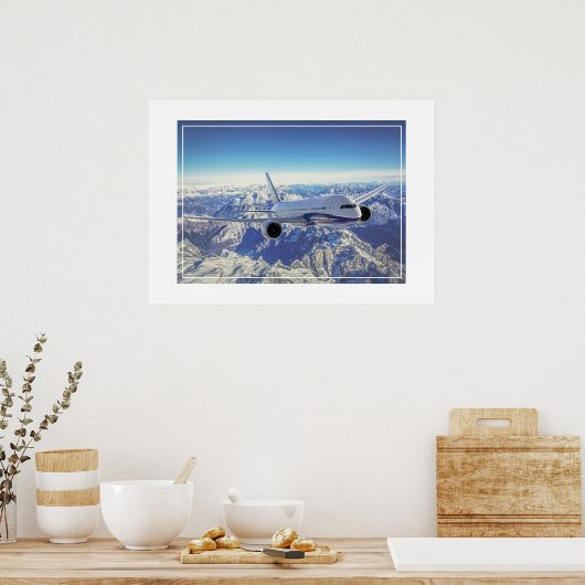 Plakatflugzeug Poster (Küche)