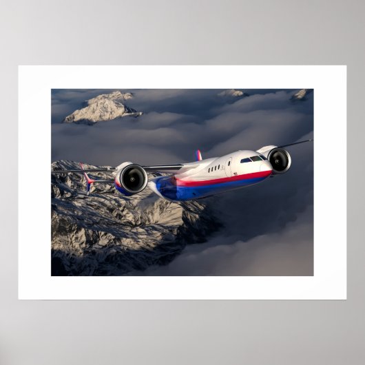 Plakatflugzeug Poster (Vorne)