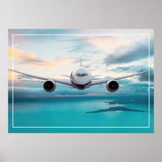 Plakatflugzeug Poster (Vorne)