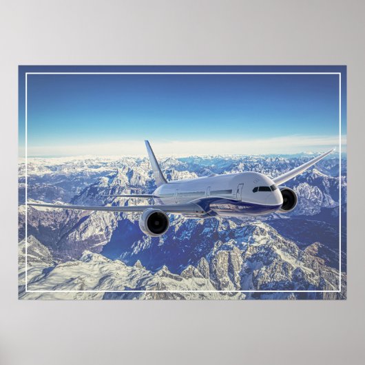 Plakatflugzeug Poster (Vorne)