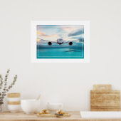 Plakatflugzeug Poster (Küche)