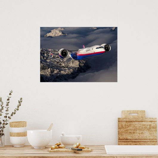 Plakatflugzeug Poster (Küche)