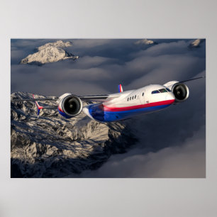 Plakatflugzeug Poster