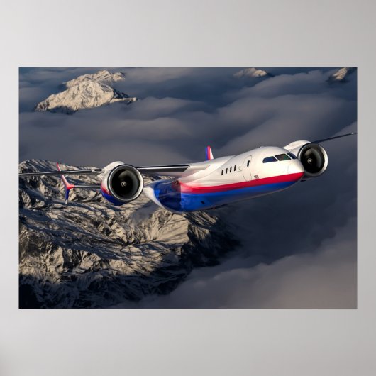 Plakatflugzeug Poster (Vorne)