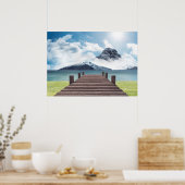 Plakatgebirgslandschaft Poster (Küche)