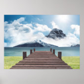 Plakatgebirgslandschaft Poster (Vorne)