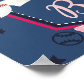 Plakatgeschlecht - Baseball oder Bögen Poster (Ecke)