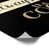 Plakatküche Spaß Kuss Koch Poster (Ecke)