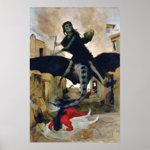 Plakatmalerei Arnold Böcklin - Die Pest (Der Poster