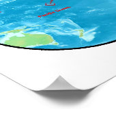 Plakattektonik-Poster Poster (Ecke)