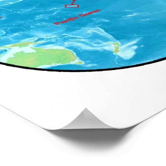 Plakattektonik-Poster Poster (Ecke)