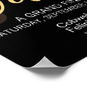 Plakatunterricht einladen, Arbeit Geburtstag Poster (Ecke)