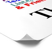 Plakatunterschrift für Coach #1 Poster (Ecke)