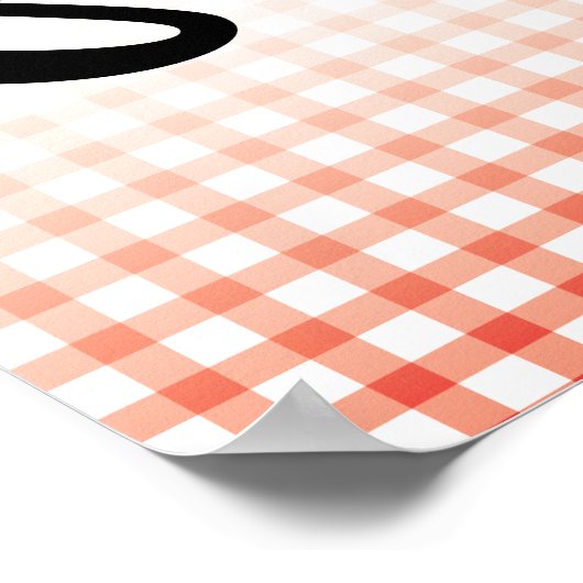 Plakatvorlage Lässige italienische Küche Poster (Ecke)