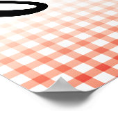 Plakatvorlage Lässige italienische Küche Poster (Ecke)