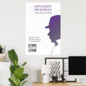 Plakatvorlage Männerbekleidung Poster (Heimbüro)