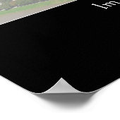 Plakatvorlage mit schwarzer Matte Poster (Ecke)