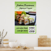 Plakatvorlage Sushi Poster (Küche)