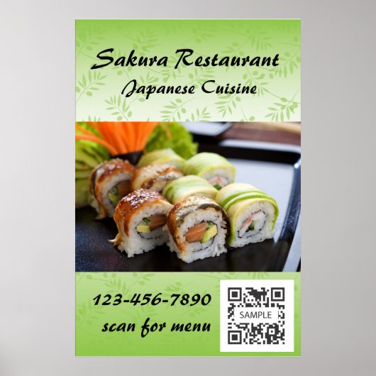 Plakatvorlage Sushi Poster (Vorne)