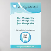 Plakatvorlage Zahnpflege Poster (Vorne)