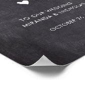 Plakatwand rustikale Hochzeitsempfehlung Poster (Ecke)