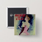 Plakatwerbung "Alcazar d'Ete " Button (Vorne & Hinten)