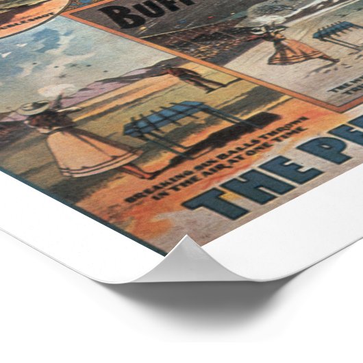 Plakatwerbung Annie Oakley in Buffa Poster (Ecke)