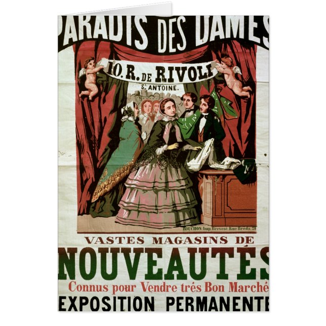 Plakatwerbung 'Au Paradis DES Freifrauen (Vorne)