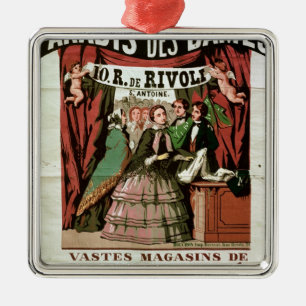 Plakatwerbung 'Au Paradis DES Freifrauen Ornament Aus Metall