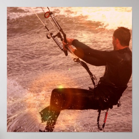 Plakatwerbung auf Kiteboard Poster (Vorne)