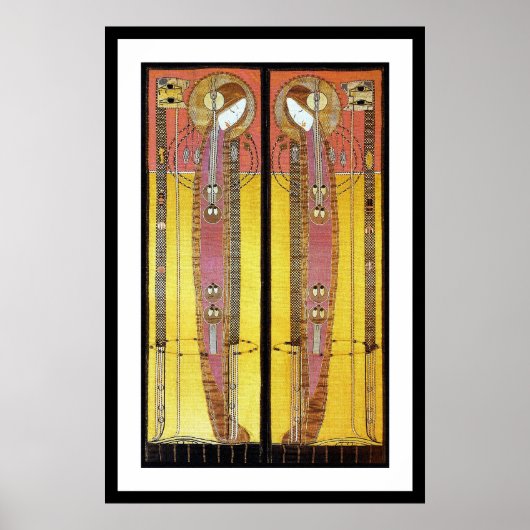 Plakatwerbung: bestickte Panels Poster (Vorne)