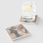 Plakatwerbung "Blasen" Zeitschrift Steinuntersetzer (Seitenansicht)