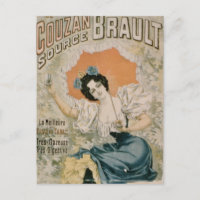 Plakatwerbung 'Brault Natural Mineral Water f