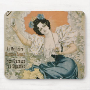 Plakatwerbung 'Brault natürliches Mineralwasser f Mousepad