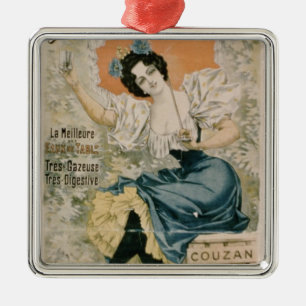 Plakatwerbung 'Brault natürliches Mineralwasser f Ornament Aus Metall