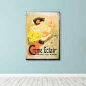 Plakatwerbung "Creme Eclair Instant Dessert" Leinwanddruck (Insitu (Holzboden))