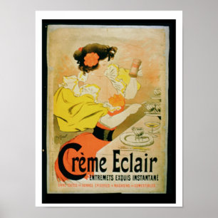 Plakatwerbung "Creme Eclair Instant Dessert" Poster