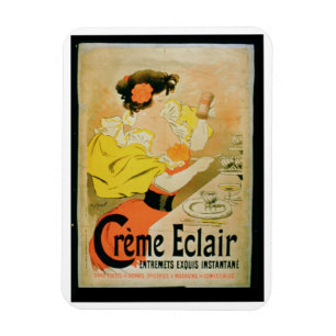 Plakatwerbung 'Cremeeclair-Augenblick Dessert Magnet