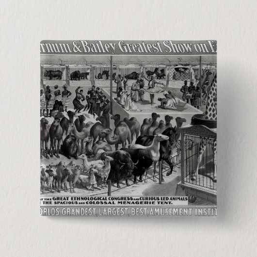 Plakatwerbung, 'das Barnum und der Bailey Button (Vorderseite)