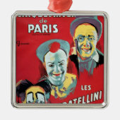 Plakatwerbung das 'Cirque d'Hiver De das Paris Silbernes Ornament (Vorne)