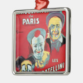 Plakatwerbung das 'Cirque d'Hiver De das Paris Silbernes Ornament (Links)