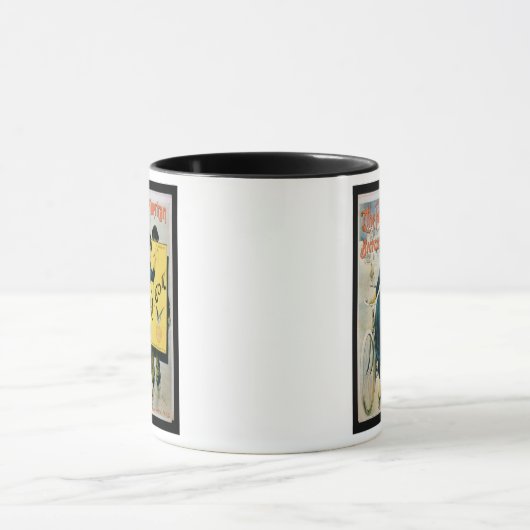 Plakatwerbung 'das Franco-Amerikanische Fahrrad Co Tasse (Zentrum)