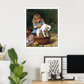 Plakatwerbung: Den Hund zum Baden bringen - Vintag Poster (Heimbüro)