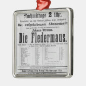 Plakatwerbung die Fledermaus durch Johann Silbernes Ornament (Links)