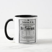 Plakatwerbung die Fledermaus durch Johann Tasse (Links)