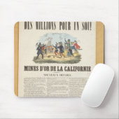 Plakatwerbung die Goldminen in Kalifornien Mousepad (Mit Mouse)