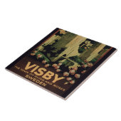 Plakatwerbung die Stadt von Visby, Schweden (colo Fliese (Seite)