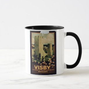 Plakatwerbung die Stadt von Visby, Schweden (colo Tasse